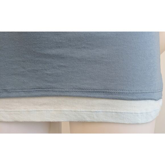 Top Of The Rock Womens Tee Shirt Large Blue NY Mob Swoosh Graphic Cotton NEW - Picture 11 of 12